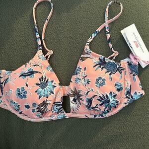 Vineyard Vines underwire bikini top Paisley Floral pink floral